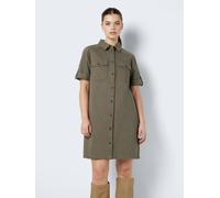 Noisy May - Bekleidung Nmnew Signe S/S Denim Dress Clr Noos - Grün - Größe S