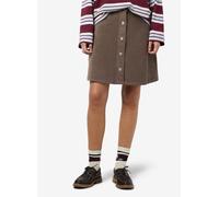 Cordrock NOISY MAY "NMRONNIE NW A SHAPE SKIRT CORDUROY NOOS", Damen, Gr. L (40), braun (morel), Cord, Obermaterial: 98% Baumwolle, 2% Elasthan, unifarben, modisch, A-Linie kurz, Röcke (63537760-L) mor