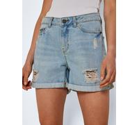 Noisy may Damen Shorts 'SMILEY' blue denim, Größe L, 4691500 Blue Denim 30
