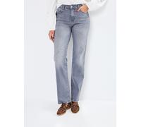 Noisy May - Bekleidung NMYOLANDA NW WIDE JEANS AZ371DG FWD NOOS - Grau - Größe 31 X 32