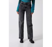 Noisy May Yolanda Wide Leg Fit Az391dg Jeans 28 Dark Grey Denim