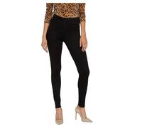 Noisy May NOS DE Damen Nmcallie Hw Vi023bl Noos Skinny Jeans, Schwarz (Black Denim Black Denim), 32W / 32L EU