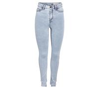 Noisy May Callie Skinny Fit Vi482lb Hochtaillierte Jeans 25 Light Blue Denim