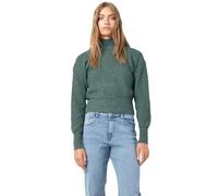 Noisy may Cropped Strickpullover hoher Kragen Rundhals Langarm Basic RIPP Shirt Kurz Regular Fit NMNELLA