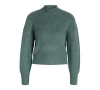 Noisy may Cropped Strickpullover hoher Kragen Rundhals Langarm Basic RIPP Shirt Kurz Regular Fit NMNELLA