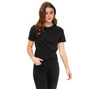 Noisy May Damen 27010978 T-Shirt, Schwarz Black, 36 (Herstellergröße: S)