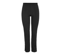 Noisy may Damen Elegante Stoffhose mit Schlitzen High Waist Tapered Leg Pants Stretch Trousers NMJASA, Farben:Schwarz-2, Größe:XS / 32L, Z-Länge:L32