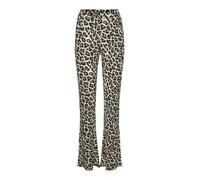 Noisy may Damen Nmpasa Hw Flared Pants Bg Noos Hose, Black/Aop:leo, XL EU