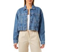 Noisy may Damen Jeansjacke mit Knopfleiste und Klappentaschen, Farben:Blau-3, Größe:M
