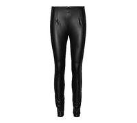 Noisy may Damen Kunstleder Slim Fit Hose High Waist Leggings PU Coated Pants NMALOHA, Farben:Schwarz-2, Größe:S