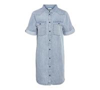 Noisy May New Signe Denim Wg003lb Kurzes Kurzarmkleid M Light Blue Denim