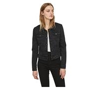 Noisy May Debra Black Wash Denim Jacket Damen-Jeansjacke - schwarz L