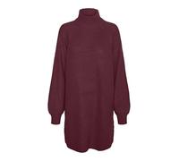NOISY MAY Damen Langarm Strickkleid Regular Fit Mini Pullover Dress Rundhals Stehkragen Shirt NMTIMMY