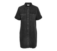 NOISY MAY Damen Midi Jeans Kleid Denim Dress Modisches Kurzarm Shirtkleid NMNEW