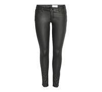 Noisy May Damen Nmallie Lw Skinny Coated Black Pant Noos Hose, Schwarz, XS / 34L EU