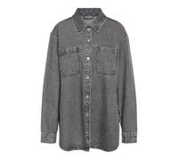 NOISY MAY Damen Nmalva L/S DNM Shacket Az450Mg Noos, Medium Grey Denim, S EU