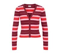 NOISY MAY Damen Nmanny V-Neck Cardigan Knit FWD Noos, Tibetan Red, M