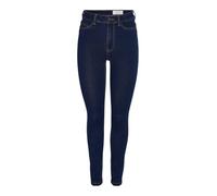 Noisy May Callie Skinny Vi507db Hochtaillierte Jeans 27 Dark Blue Denim