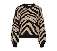 Noisy May Pullover Schwarz Oversized für Damen - L