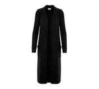 Noisy May Longcardigan NMCITY Damen Langarm mit aufgesetzten Taschen kniebedeckend Schwarz L