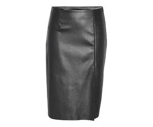 Noisy May Damen Nmclara Hw Slit Midi Length Skirt Noos Rock, Schwarz, L EU