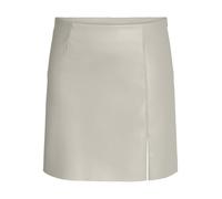 NOISY MAY Damen Nmclara Penny Pu Hw Slit Skirt Noos, Moonbeam, XS
