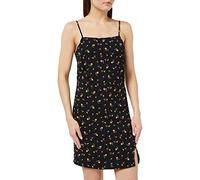 Noisy may Damen Nmclara Strap Short Dress S* Kleid, Black/Aop:flower, XL EU