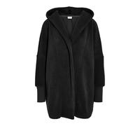 NOISY MAY Damen Nmcozy L/S Long Shacket W Hood JRS, Schwarz, XS EU