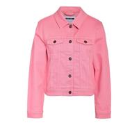 NOISY MAY Damen Nmdebra L/S Colored Denim Jacket Box, Begonia Pink, l