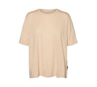 Noisy may Damen Nmdrakey L/S High Neck Top Noos Langarmshirt, Irish Cream, L