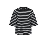 NOISY MAY Damen Nmember 2/4 Stripe Sweat Noos, Black, XL