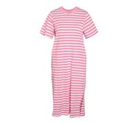 NOISY MAY Damen Nmember S/S Stripe Midi Dress JRS Noos, Begonia Pink, XL