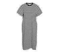 Noisy May Damen Streifen Mini Kleid Schwarz Schwarz XS