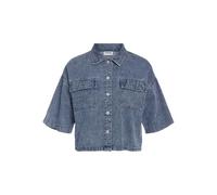 Noisy May Enza Regular Kurzarmhemd S Medium Blue Denim