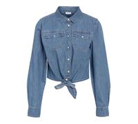 Noisy May - Bekleidung Nmhelsa L/S Tie Shirt Mg002Lb - Blau - Größe S