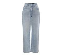 NOISY MAY Damen Nmjosie Hw Baggy Jeans Az359Lb Noos, Light Blue Denim, 30W x 32L