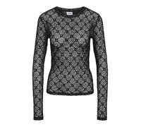 Noisy May Longsleeve mit Lochstickerei Modell 'JUDITH' in Black, Größe XL