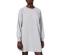 Noisy may Damen Nmlupa L/S Sweat Dress Noos Kleid, Light Grey Melange, S EU