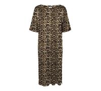 noisy may Damen NMMAYDEN 2/4 AOP Dress LX Kleid, Natural/AOP:Leo, L