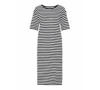 Noisy May Damen Nmmayden 2/4 Dress Noos Kleid, Mehrfarbig (Black Stripes: Bright White), M EU