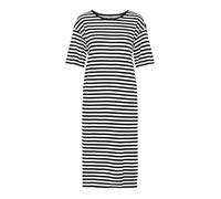 Noisy May Damen Nmmayden 2/4 Dress Noos Kleid, Mehrfarbig (Black Stripes: Bright White), XS EU