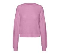 NOISY MAY Damen Nmmaysa L/S O-Neck Knit Noos, Begonia Pink, Large