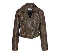 Noisy May NMNELLY PU CROPPED BIKER NOOS Kunstlederjacke schwarz in L