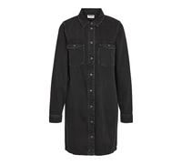 Noisy May Damen Nmnew Signe L/S Denim Dress Vi001Bl Noos, Black Denim, M EU