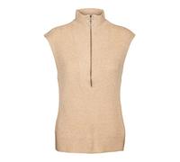 Noisy May Damen Nmnewalice S/L Knit Vest Noos Pullunder, Irish Cream, M EU