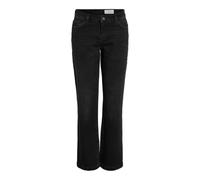Noisy May Damen Nmnila Lw Wide Jeans Az423Bl Noos, Black Denim, 32W / 32L EU
