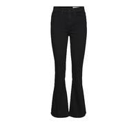 Noisy May Damen Nmsallie Hw Flare Vi023bl Noos Jeans, Schwarz, 30W / 34L EU