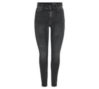 NOISY MAY Damen Nmsatty Hw Az346mg Noos Skinny-fit-Jeans, Medium Grey Denim, 26W / 30L EU