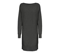 Noisy may Damen Nmship L/S Boatneck Knit Dress Bg Noos Kleid, Dark Grey Melange, S EU