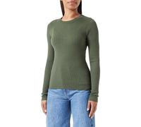 Noisy May Damen Nmship L/S O-Neck Rib Knit Bg Noos Langarmshirt